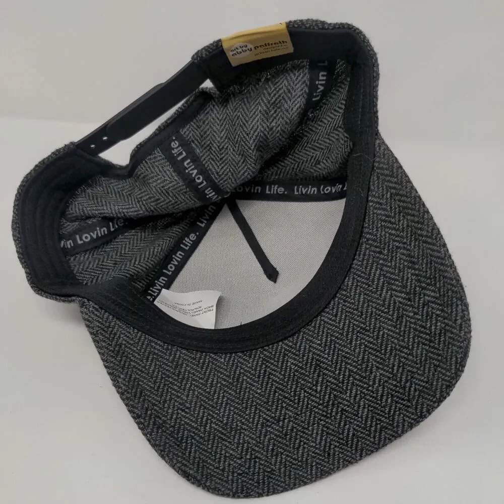 Art by Abby Paffrath Snapback Hat Multicolor OSFA Herringbone Livin Lovin Life